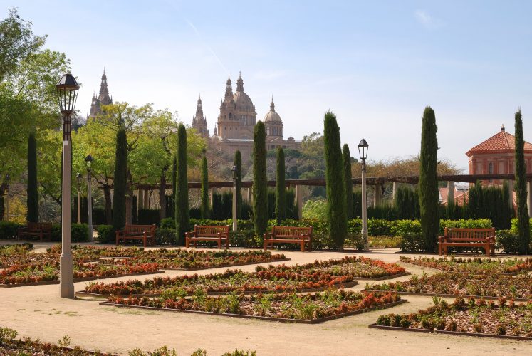 The Greek Theatre gardens on Montjuic in Barcelona