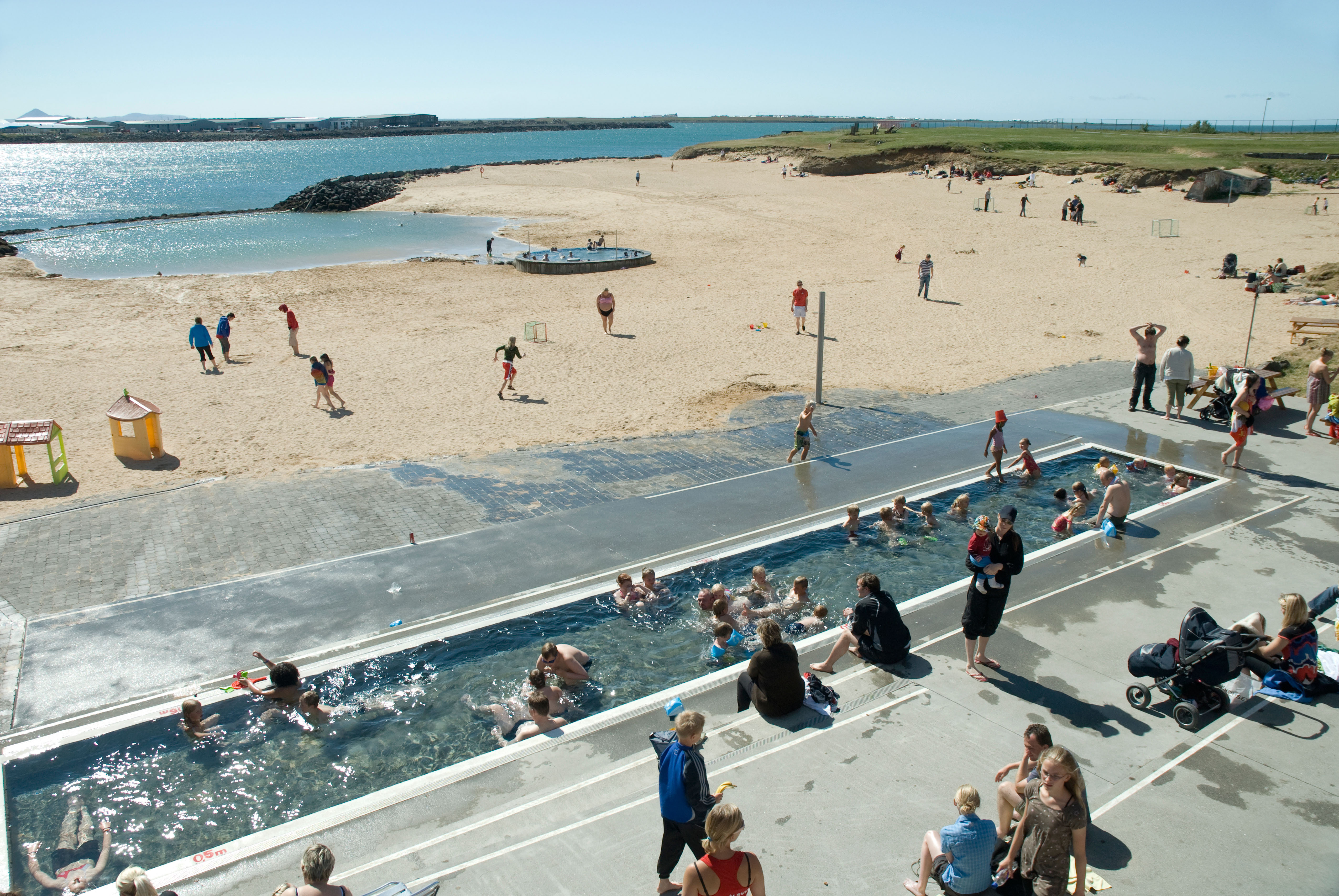 Nautholsvik Thermal Beach, Reykjavik, Iceland