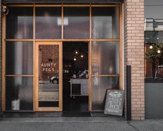 Exterior of Aunty Peg’s
