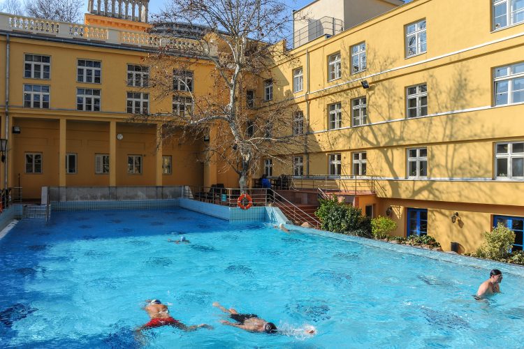 The Lukács bath is notable for its relaxed vibe
