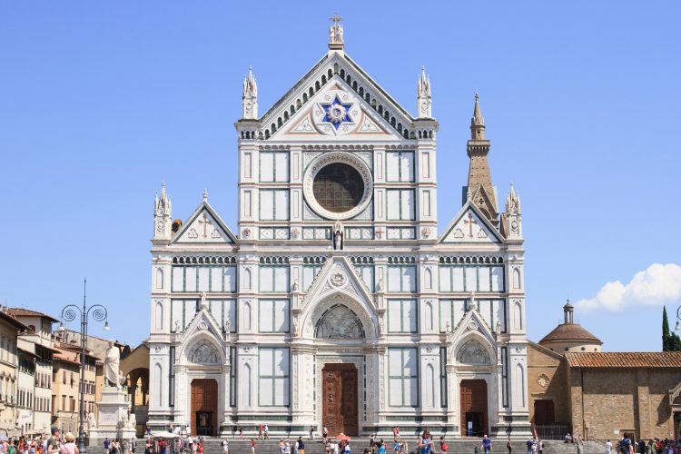 The Basilica di Santa Croce is home to the tombs of some of Florence’s most famous inhabitants