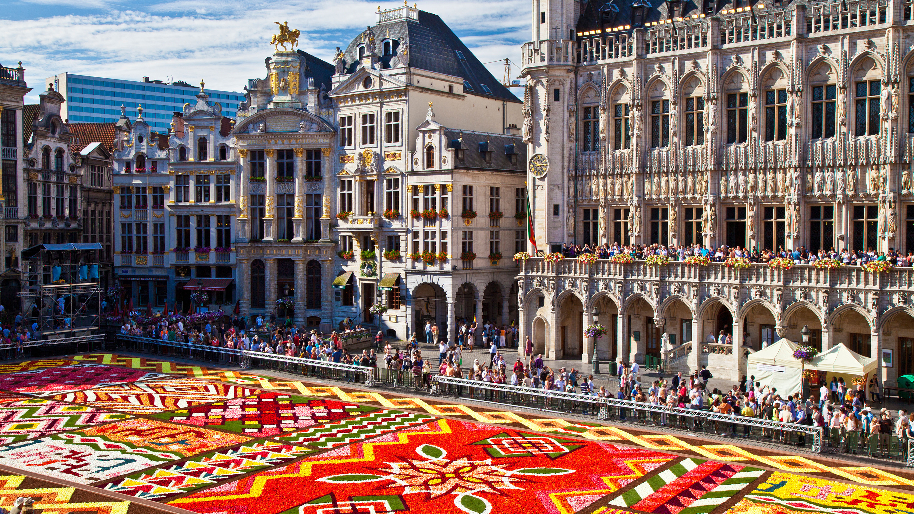 2012 Flower Carpet, Tapis de Fleurs, in front of the City Hall in the Grand-Place, Brussels