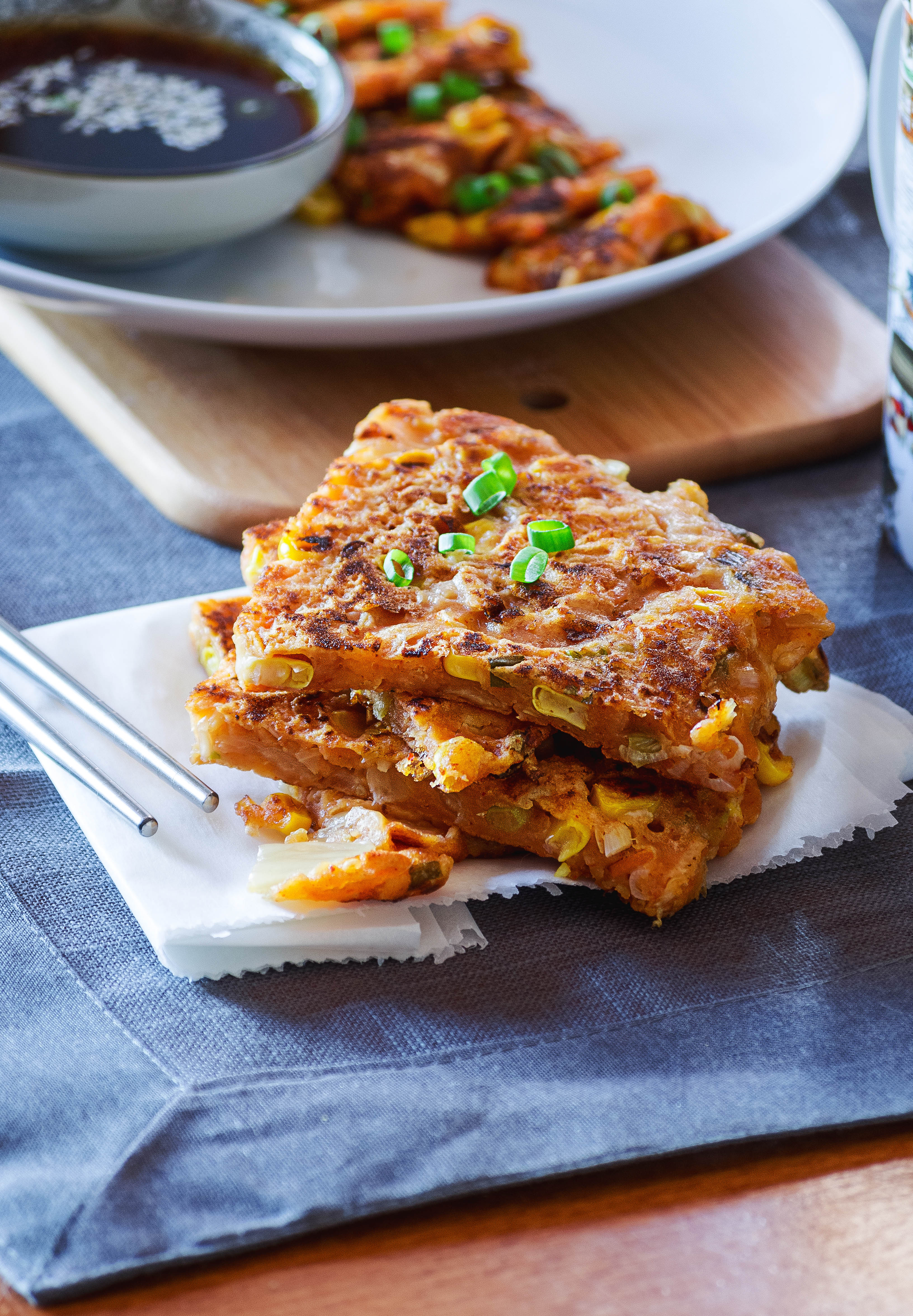 Kimchijeon (Korean kimchi pancakes)