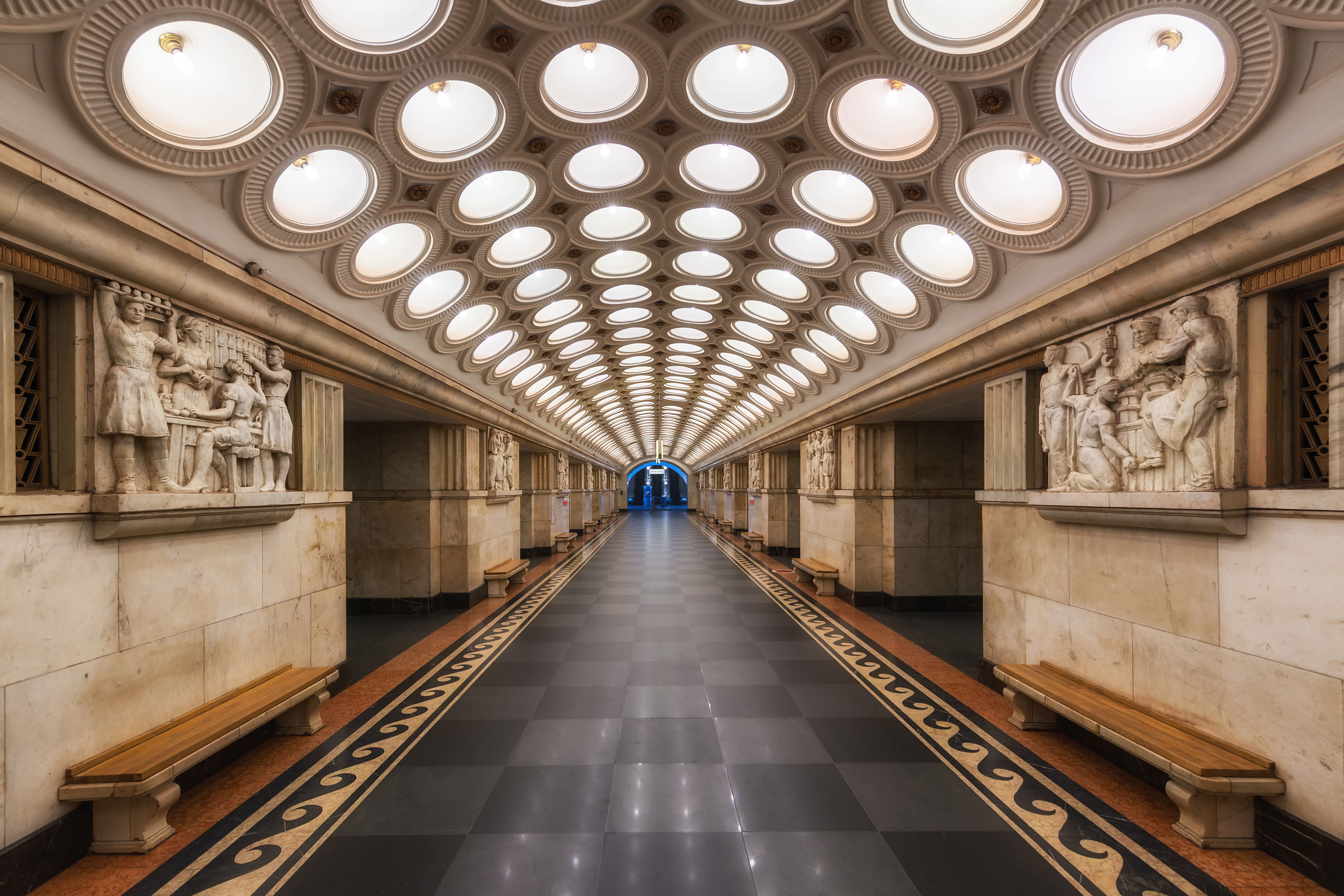 Elektrozavodskaya Moscow Metro Station , Russia