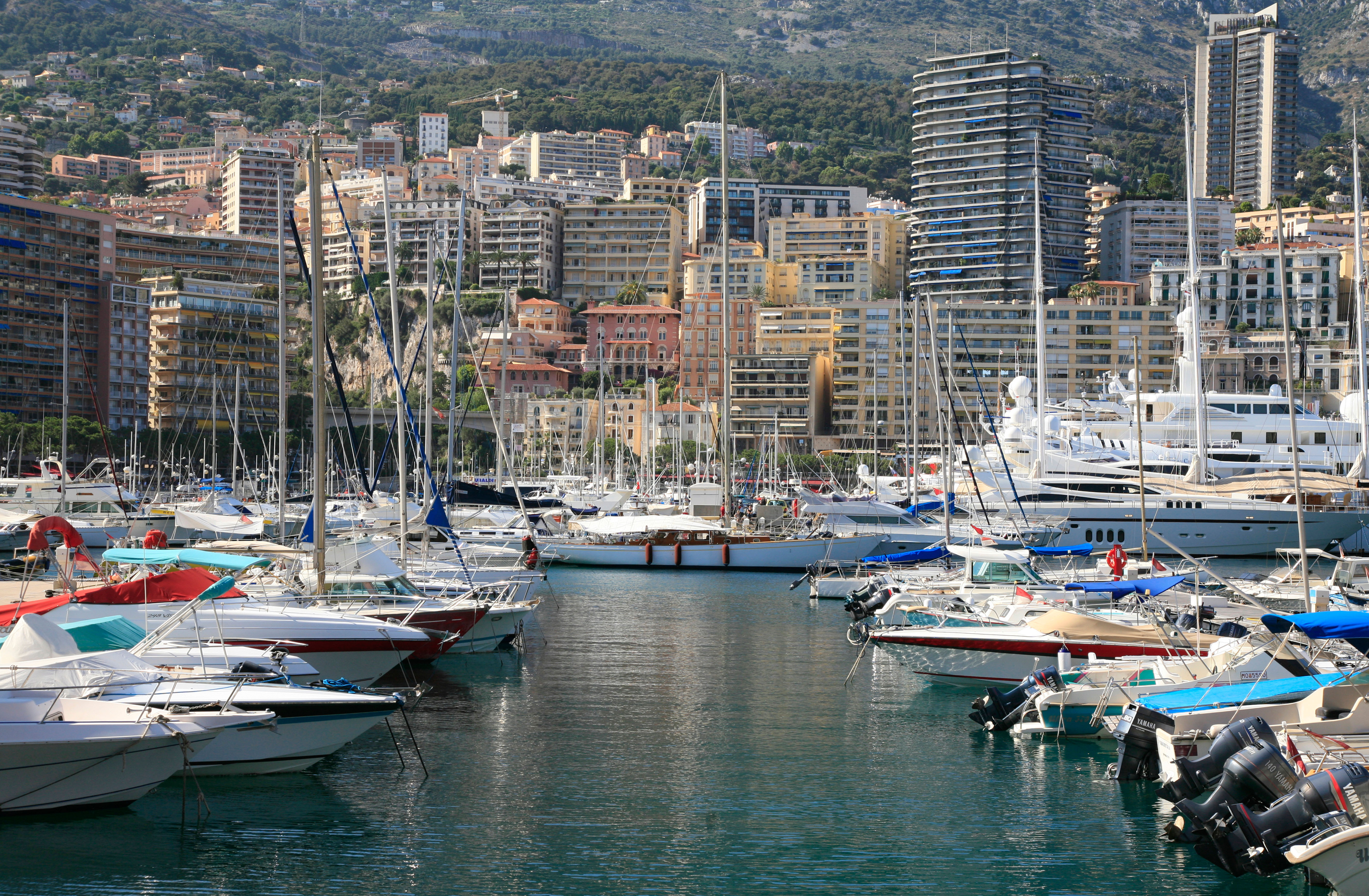 Yachts in Monte Carlo harbour