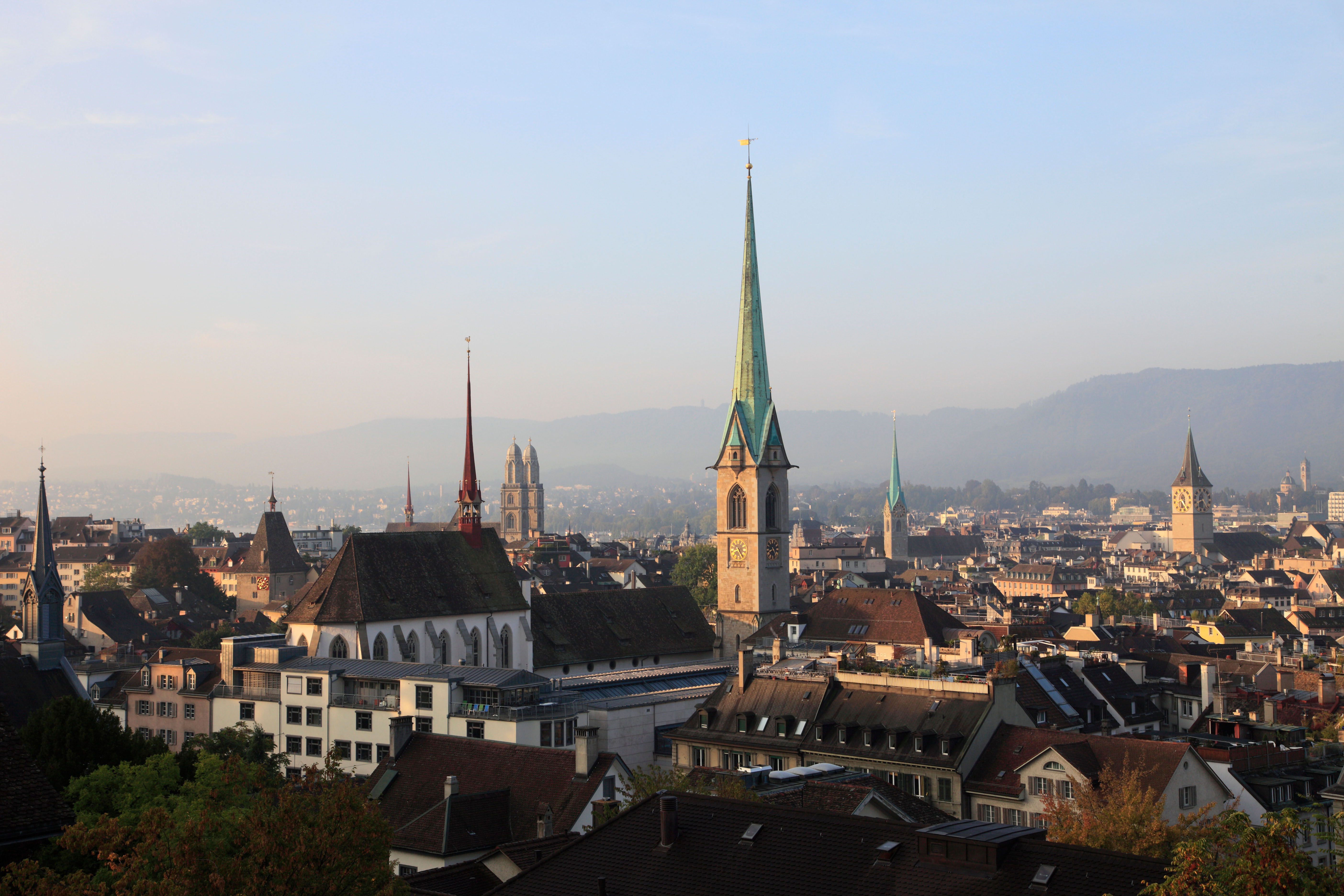 Switzerland, Zurich, skyline, general panoramic view