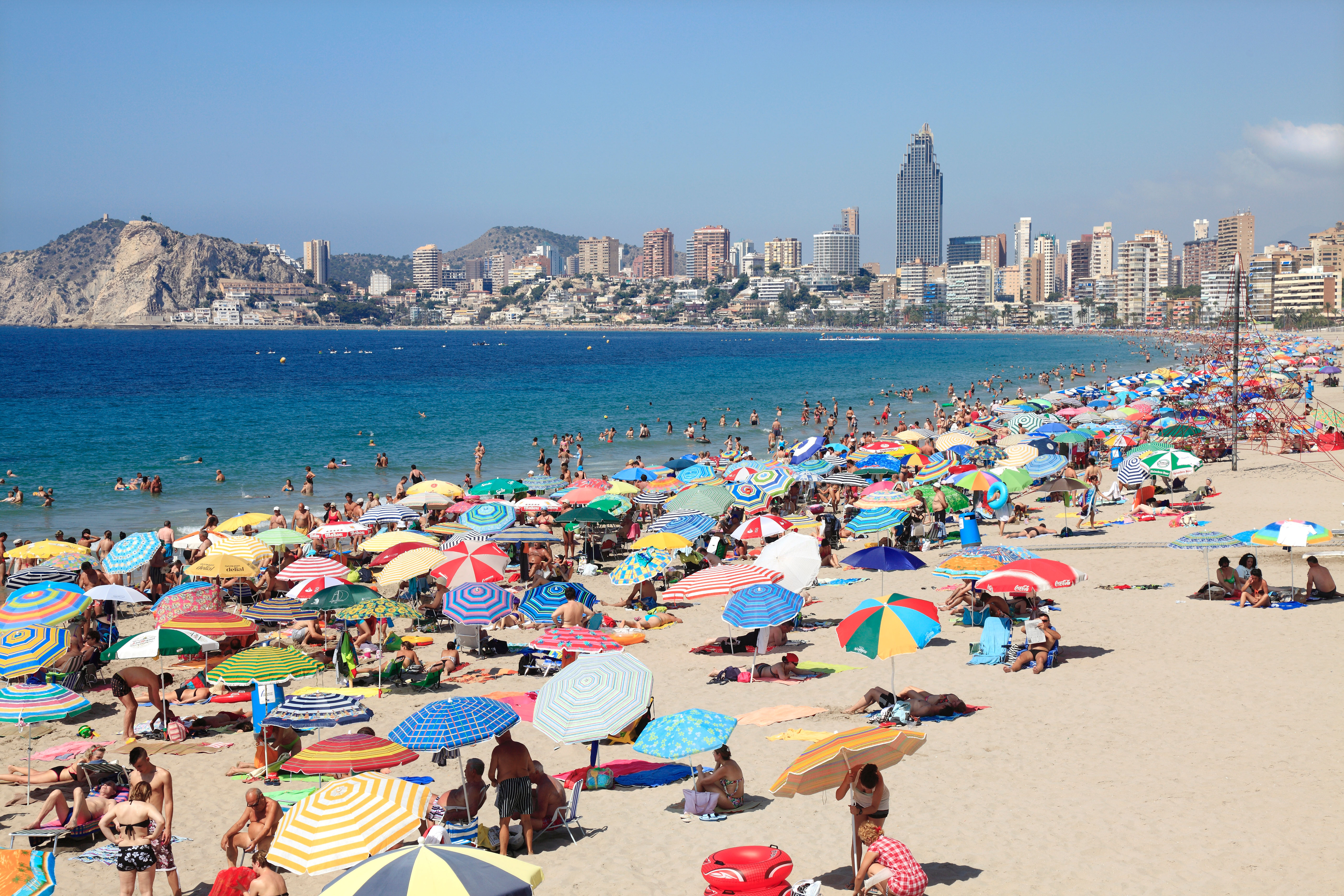 Popular Holiday Resort of Benidorm in Spain