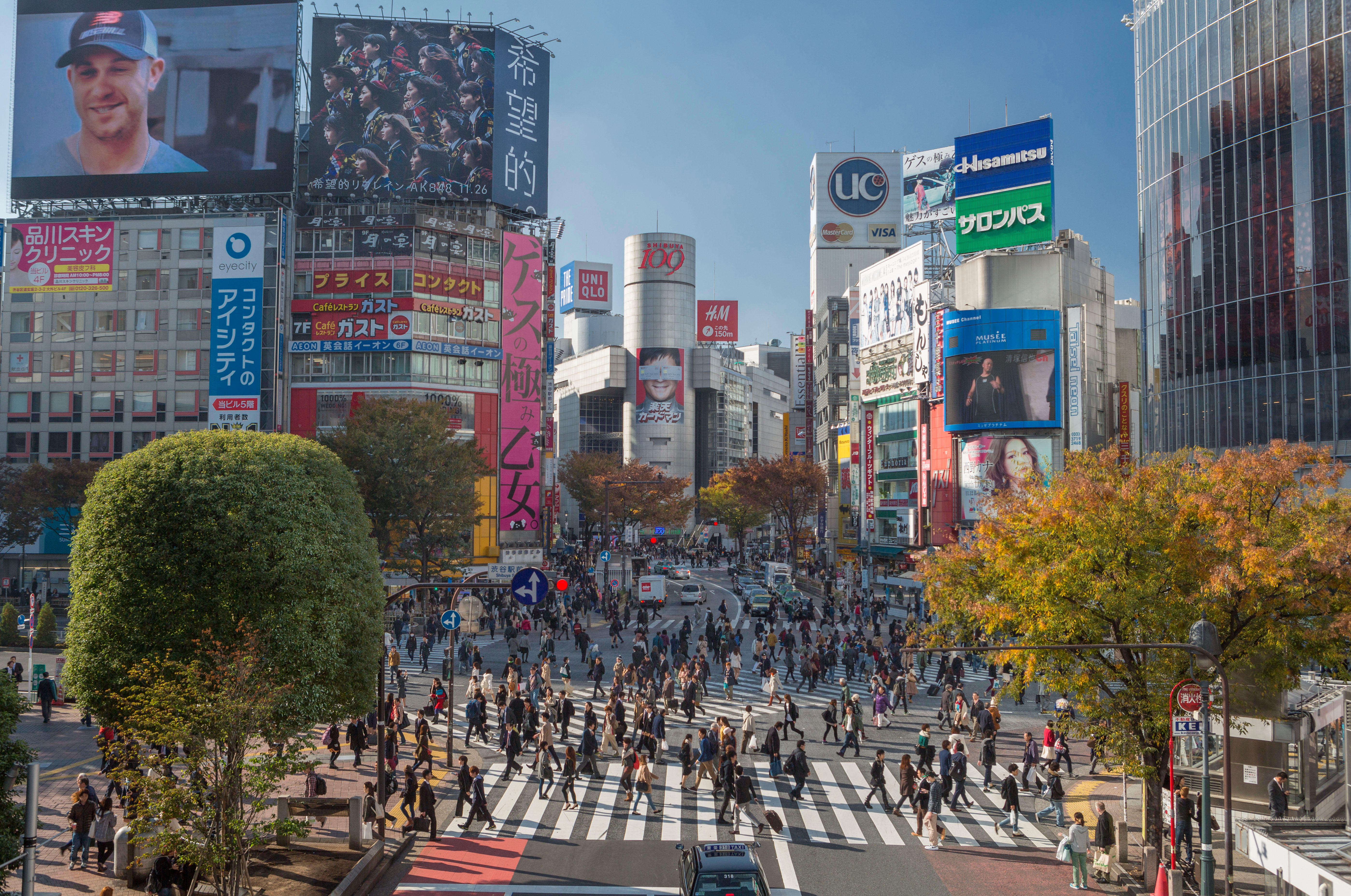 Japan, Tokyo City, Shibuya District, Hachiko Crossing
