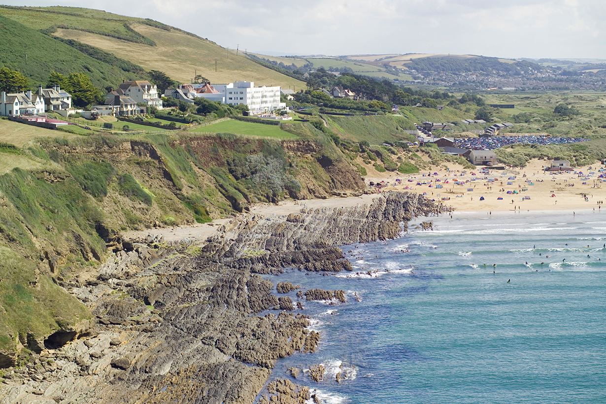 Saunton Sands is a popular spot for surfers to catch a wave