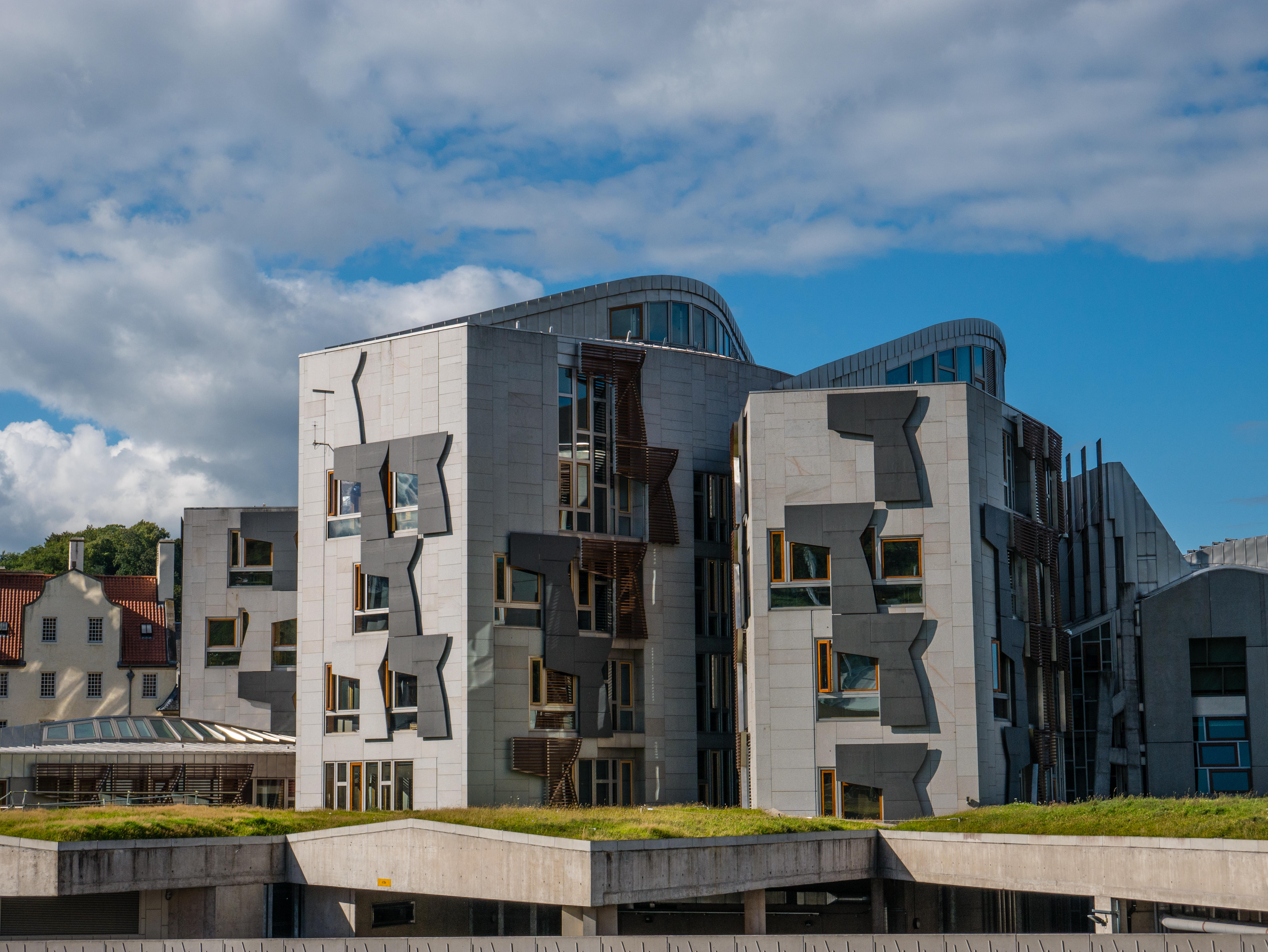Scottish Parliament Building, Old Town, Edinburgh, Scotland, UK, GB.
