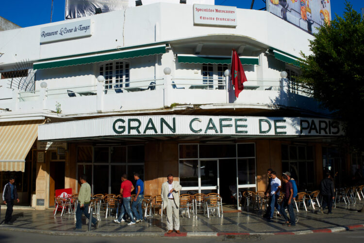 Morocco, Tangier Grand Cafe de Paris new city